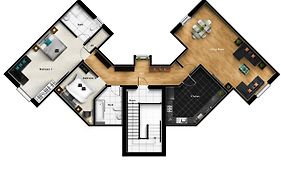 Huge Luxury Penthouse Apartment With King Bed